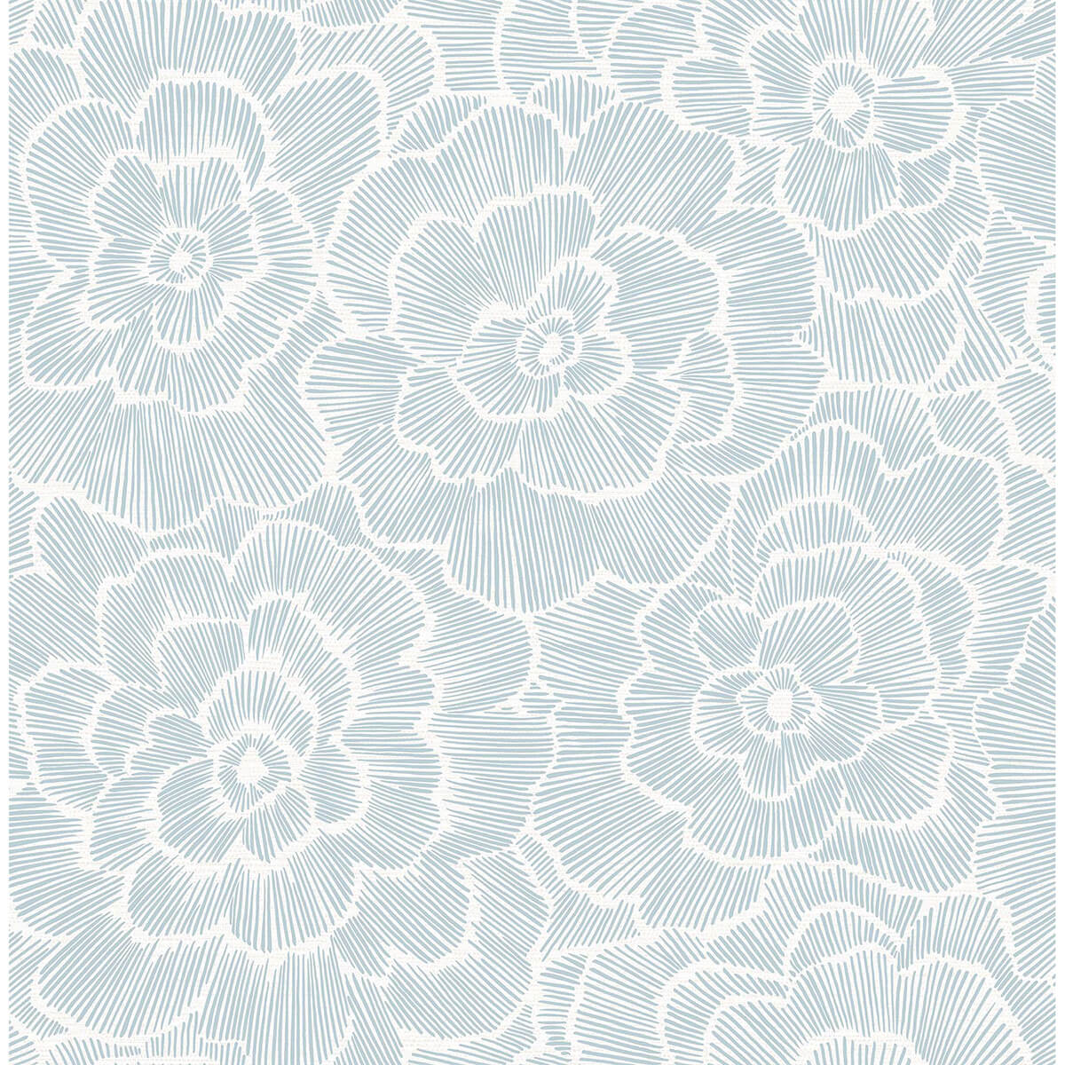 Blue Saraya Peel and Stick Wallpaper - York Wallcoverings - NUS4048 - York Wallcoverings Wallpaper