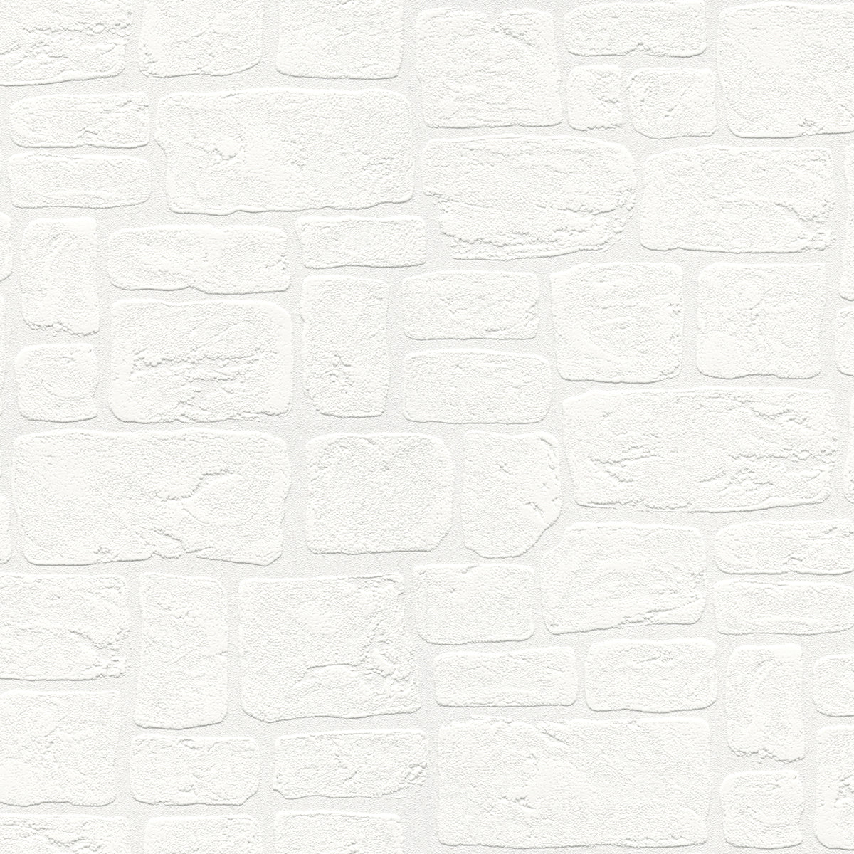 Brewster Wallcovering-Gaffrey White Stone Paintable Wallpaper