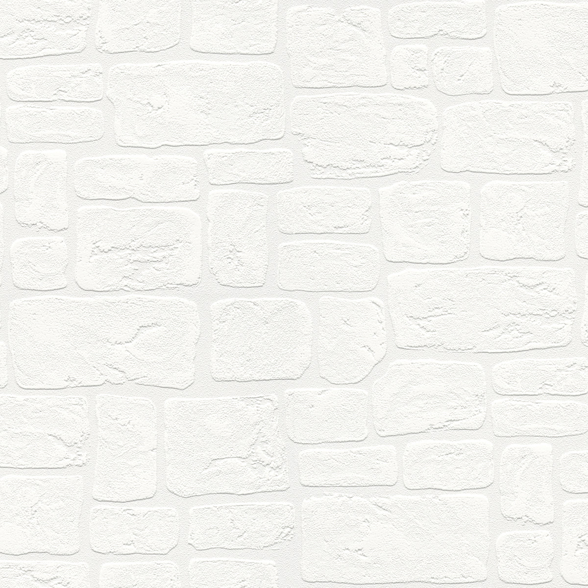 Picture of Gaffrey White Stone Paintable Wallpaper