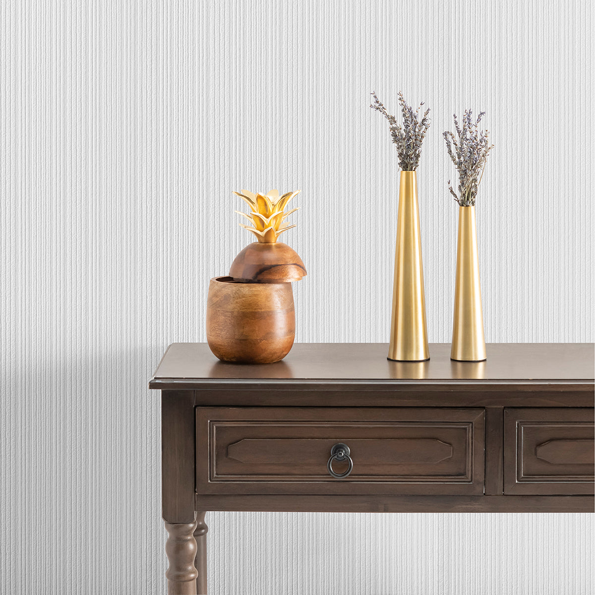 Samuel White Textured Stripe Paintable Wallpaper  | Brewster Wallcovering - The WorkRm