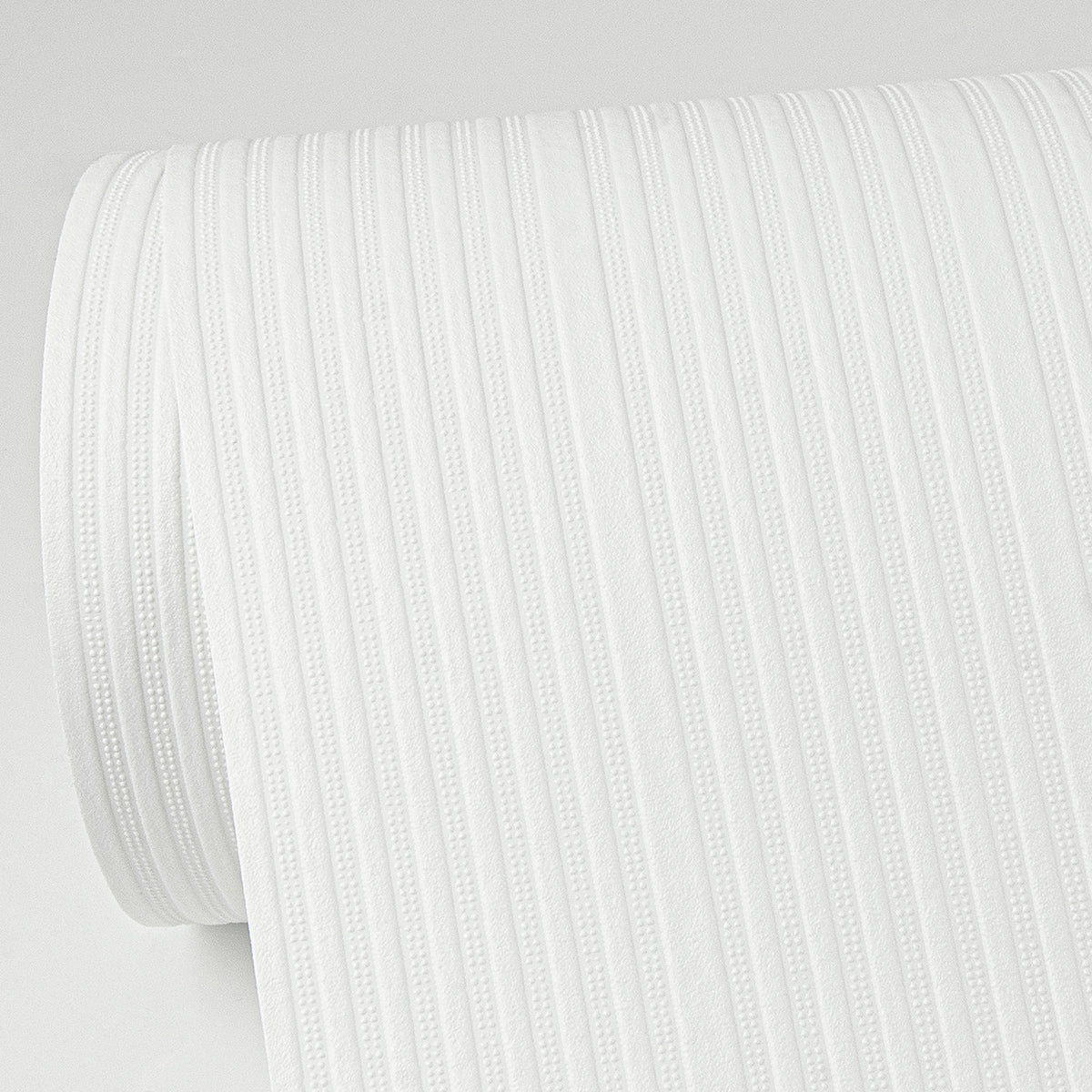 Cedric White Stripe Paintable Wallpaper  | Brewster Wallcovering - The WorkRm