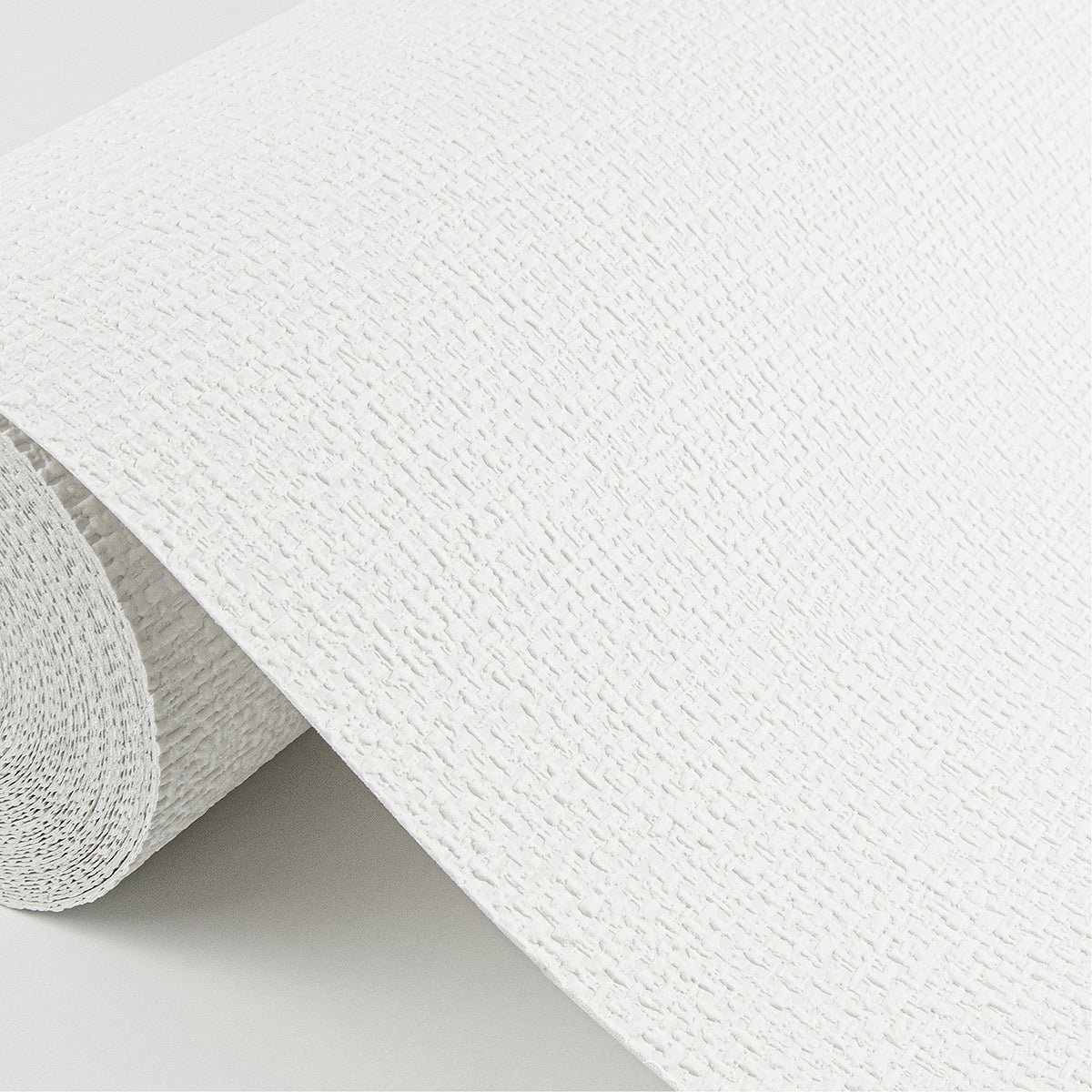 Minehan White Knit Texture Woven Paintable Wallpaper - Brewster Wallcovering