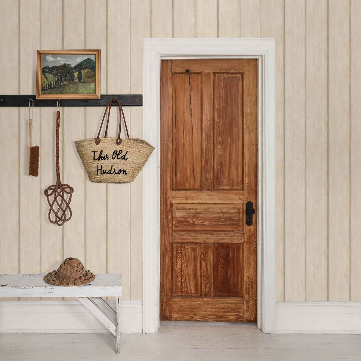 Upstate Neutral Wood Wallpaper - York Wallcoverings - AST4079