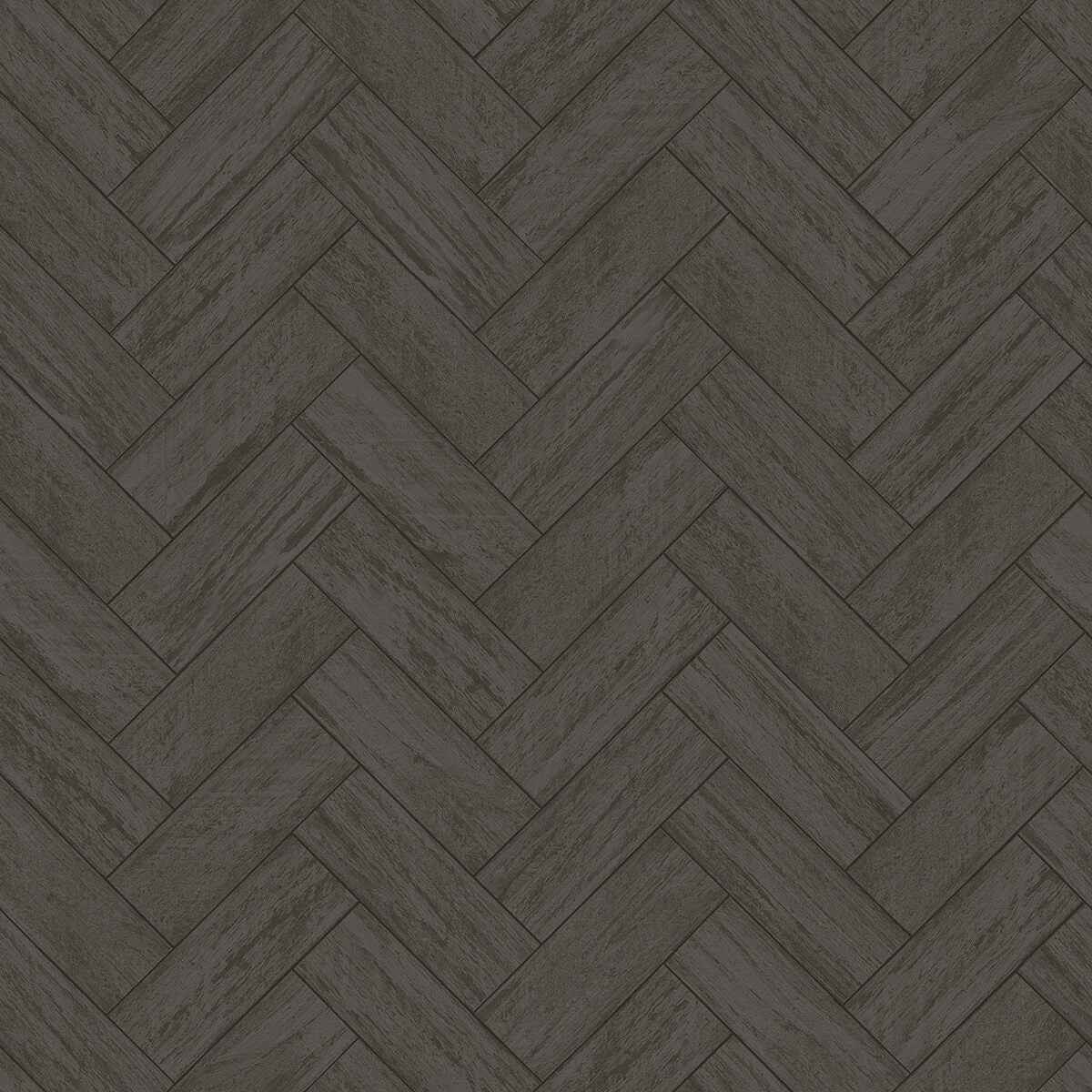 Kaliko Dark Grey Wood Herringbone Wallpaper - York Wallcoverings - 3123-10110 - York Wallcoverings Wallpaper
