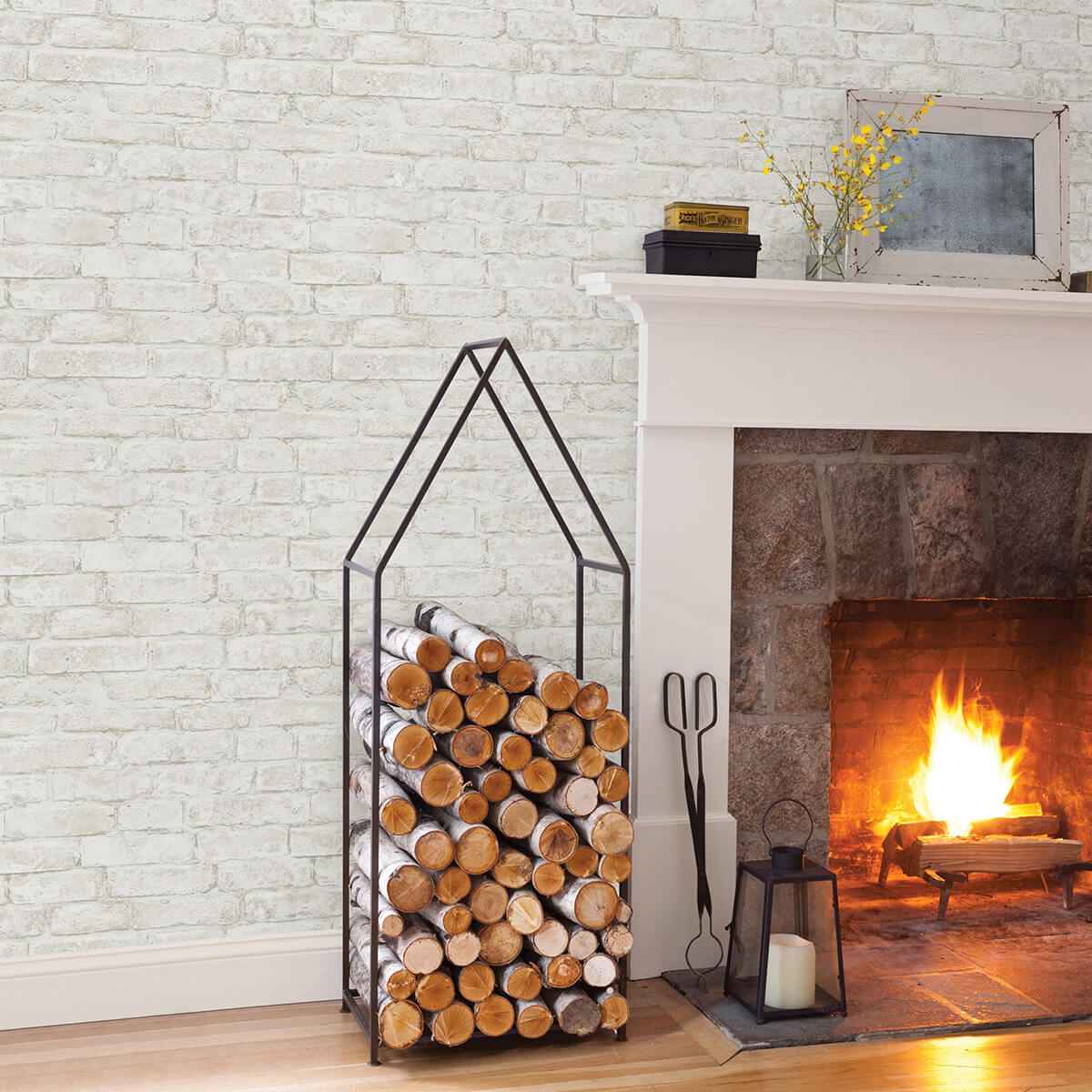 Arlington White Brick Wallpaper - York Wallcoverings - 3123-12481 - York Wallcoverings Wallpaper