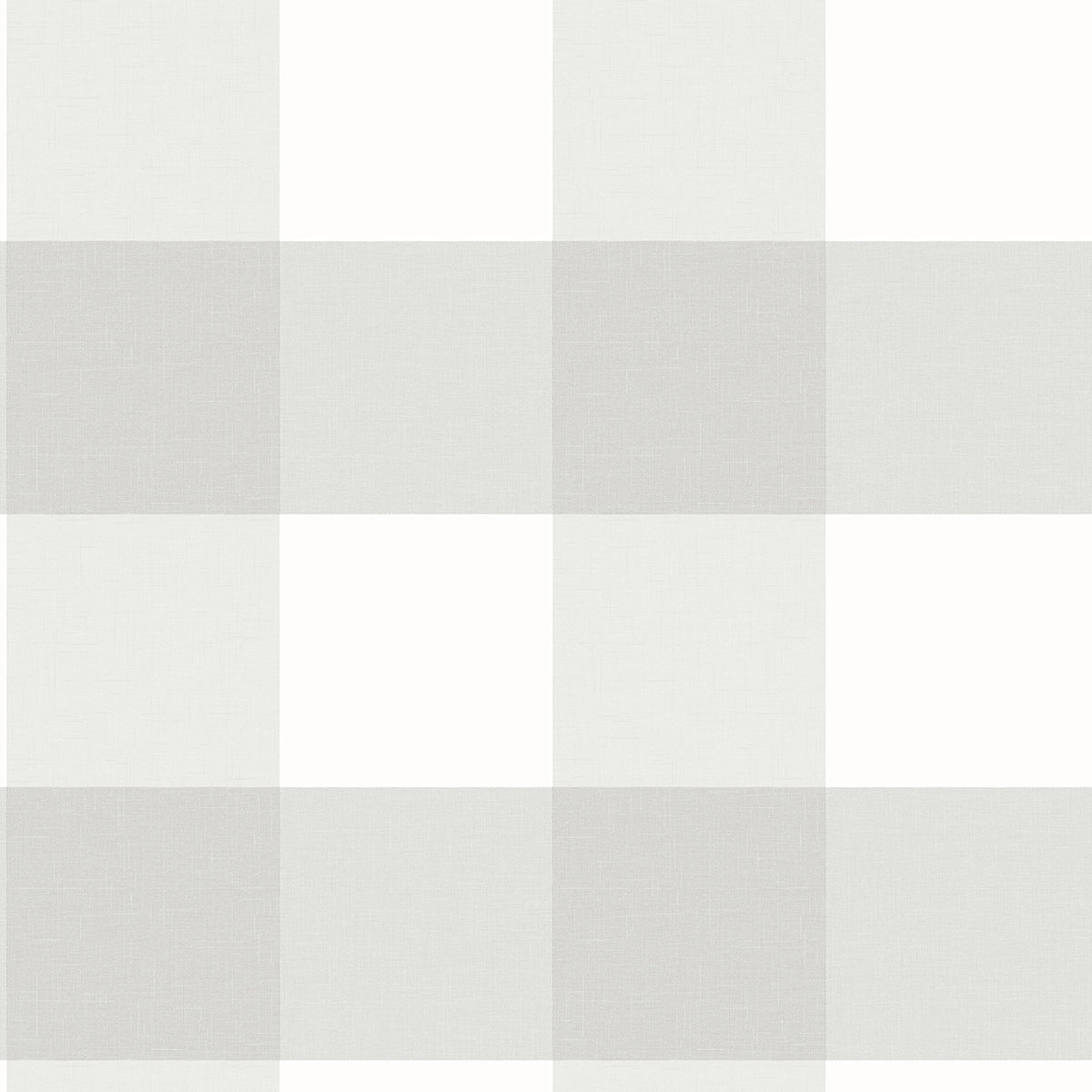 Brewster Wallcovering-Amos Grey Gingham Wallpaper