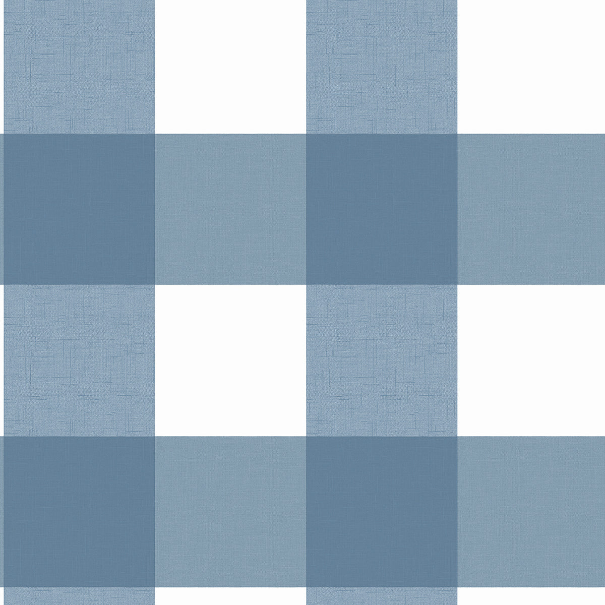 Brewster Wallcovering-Amos Navy Gingham Wallpaper