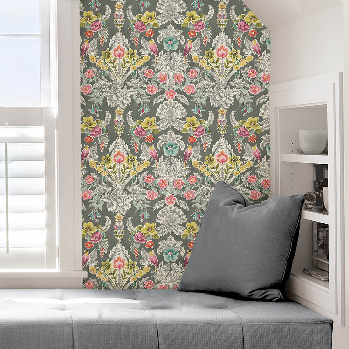 grey-summer-love-peel-and-stick-wallpaper-york-wallcoverings-nus4050 - York Wallcoverings Wallpaper
