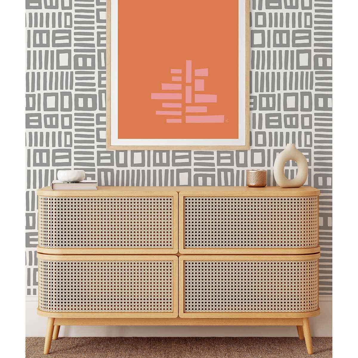 Grey Traverse Peel & Stick Wallpaper - York Wallcoverings - BPS4057