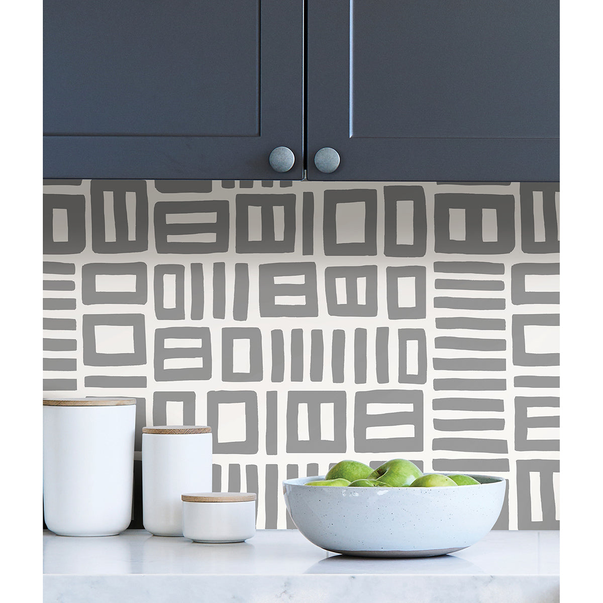 Grey Traverse Peel and Stick Wallpaper - Brewster Wallcovering