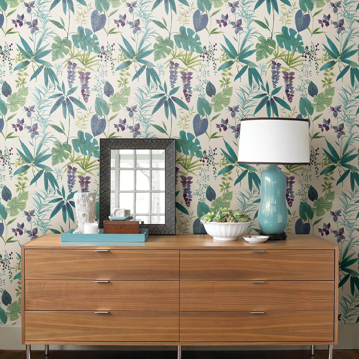 Teal Maldives Peel & Stick Wallpaper - York Wallcoverings - NUS4006 - York Wallcoverings Wallpaper