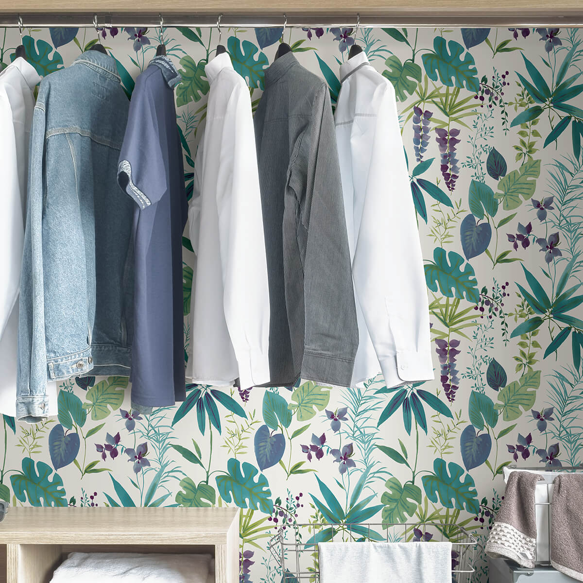 Teal Maldives Peel & Stick Wallpaper - York Wallcoverings - NUS4006 - York Wallcoverings Wallpaper