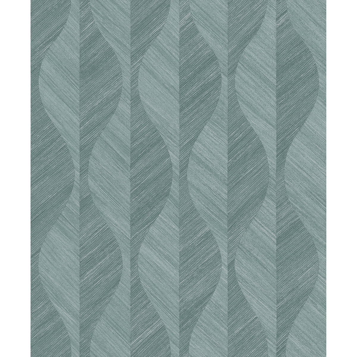 Oresome Teal Ogee Wallpaper  | Brewster Wallcovering - The WorkRm