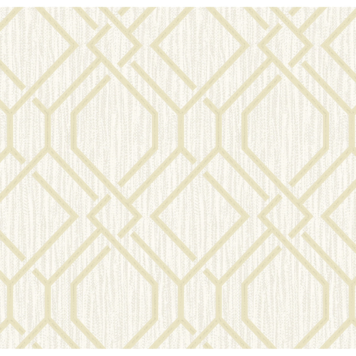 Frege Gold Trellis Wallpaper  | Brewster Wallcovering