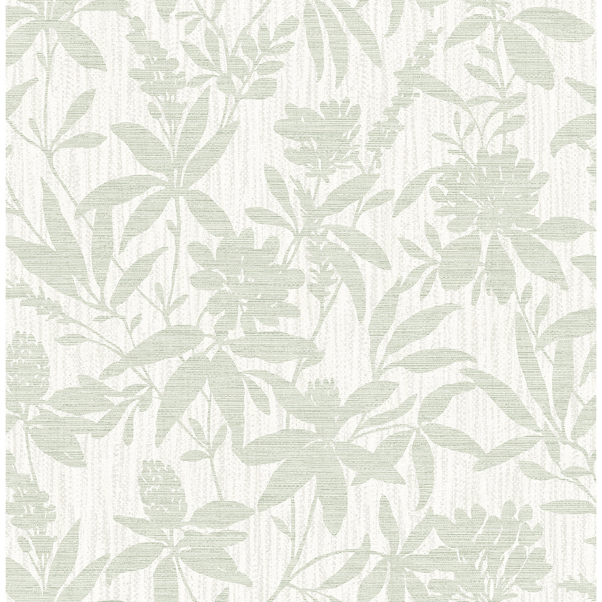 Riemann Green Floral Wallpaper - Brewster Wallcovering