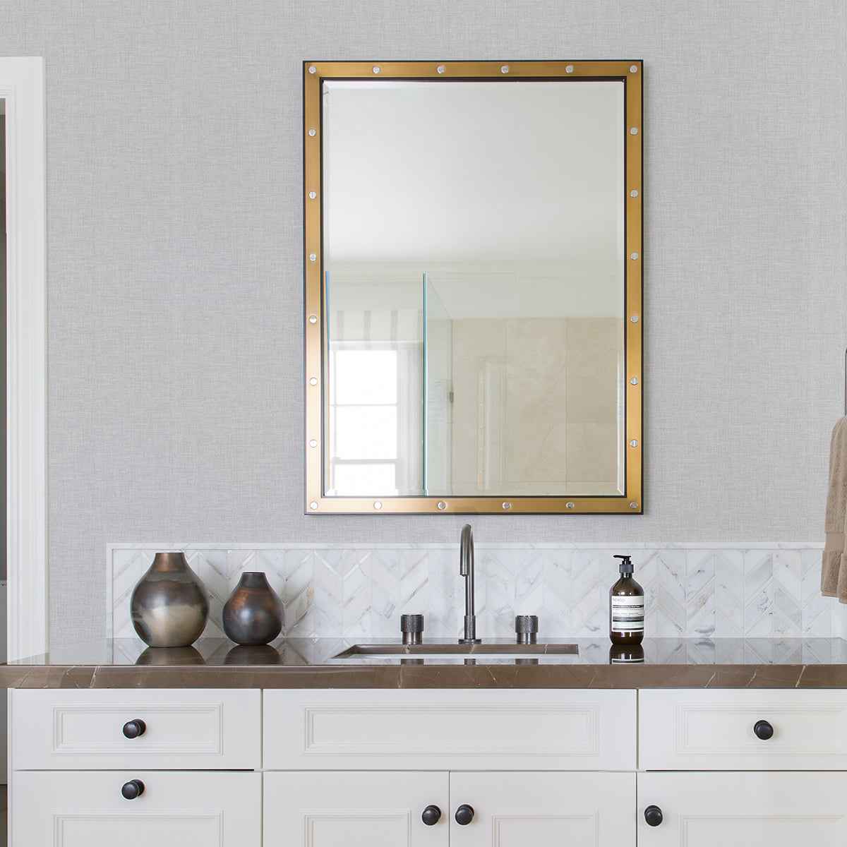 Wallis Grey Faux Linen Wallpaper - York Wallcoverings - 4025-82546 - York Wallcoverings Wallpaper