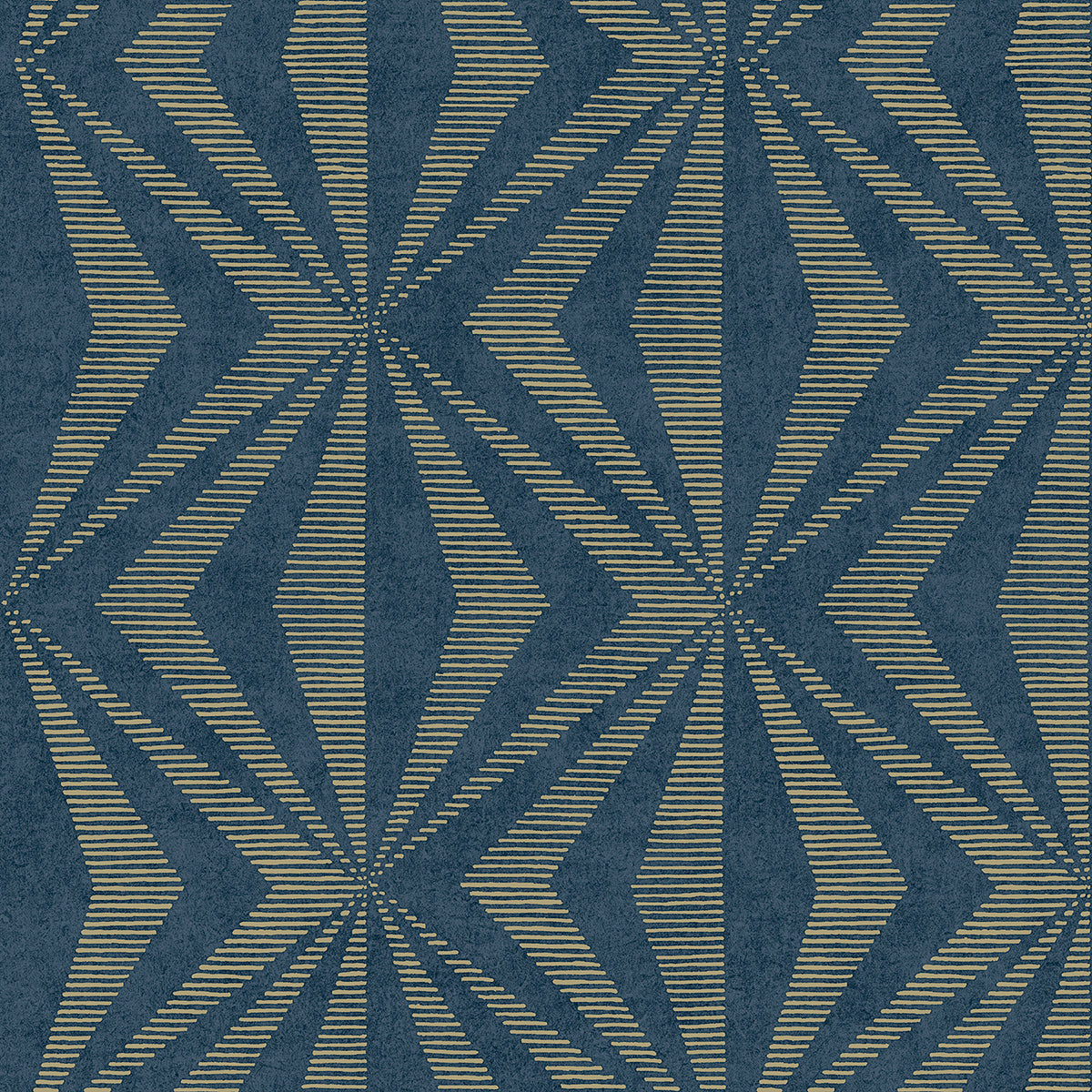 Monge Blue Geometric Wallpaper  | Brewster Wallcovering - The WorkRm