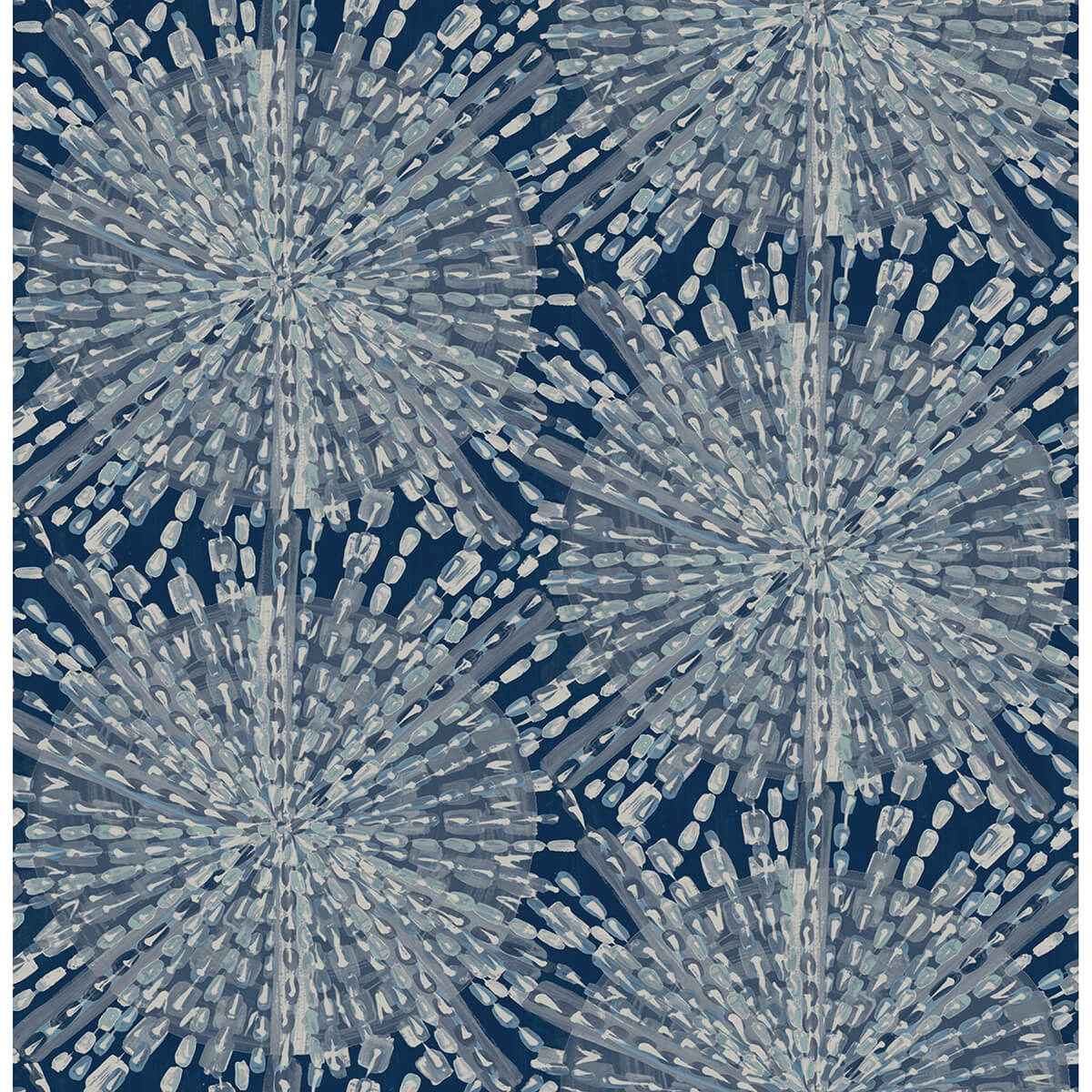 Navy Sunburst Peel & Stick Wallpaper - York Wallcoverings - LLS4116 - York Wallcoverings Wallpaper