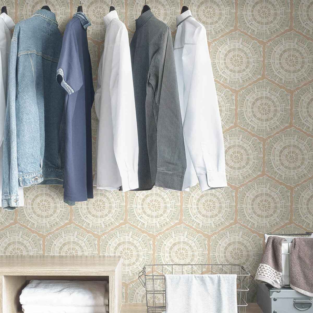 Peach Harmony Peel & Stick Wallpaper - York Wallcoverings - LLS4121 - York Wallcoverings Wallpaper