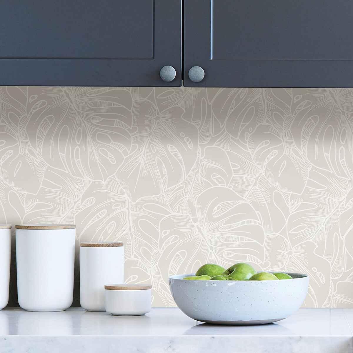 White Borneo Peel & Stick Wallpaper - York Wallcoverings - SLS3976 - York Wallcoverings Wallpaper
