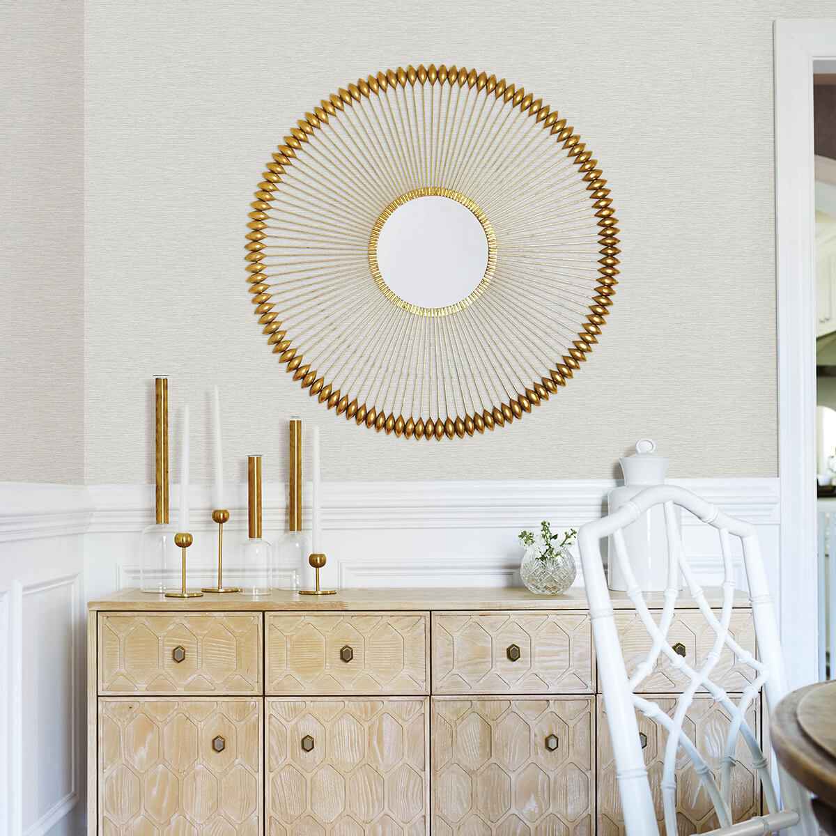 Gump Light Grey Faux Grasscloth Wallpaper - York Wallcoverings - 3122-10210 - York Wallcoverings Wallpaper