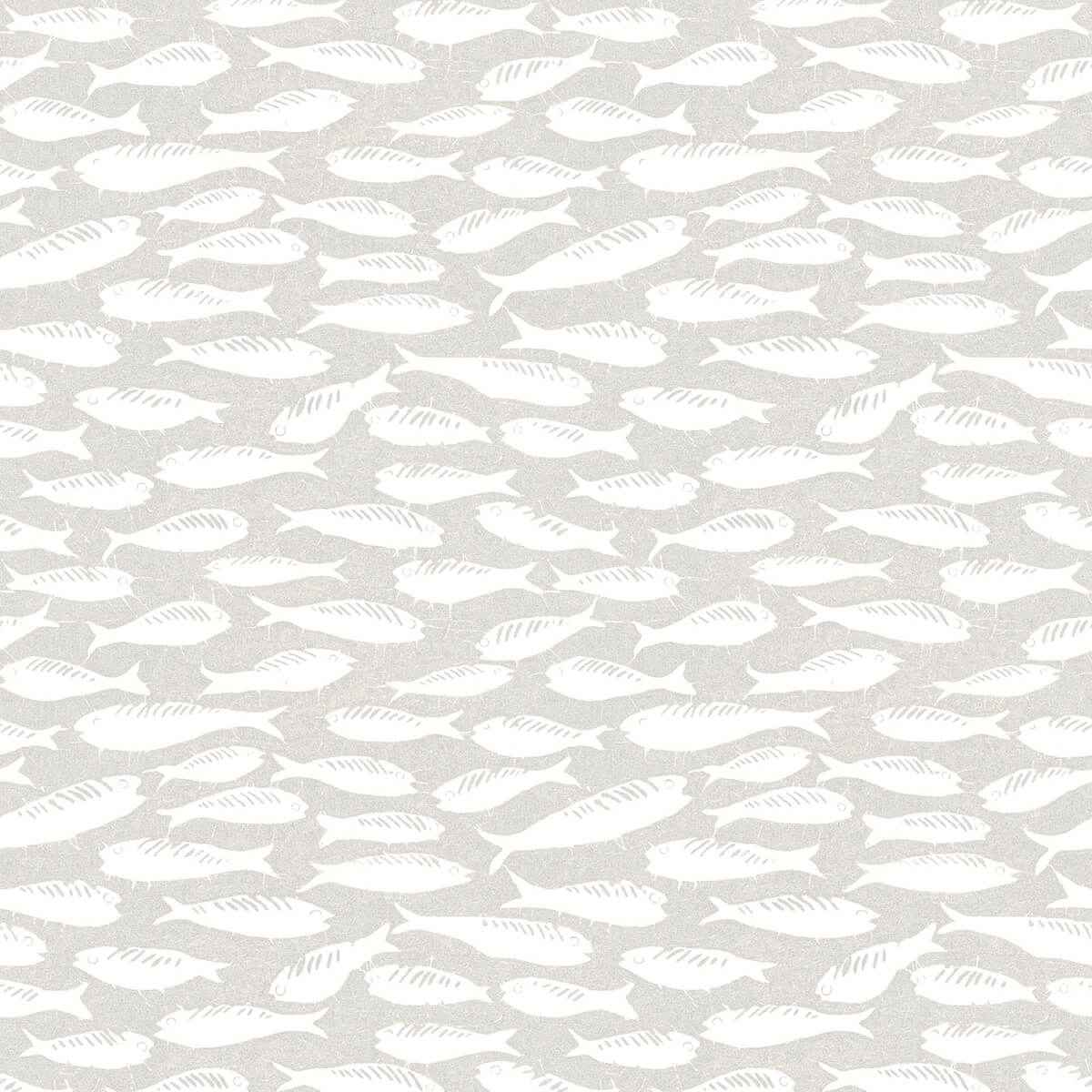 Nunkie Light Grey Sardine Wallpaper - York Wallcoverings - 3122-10500