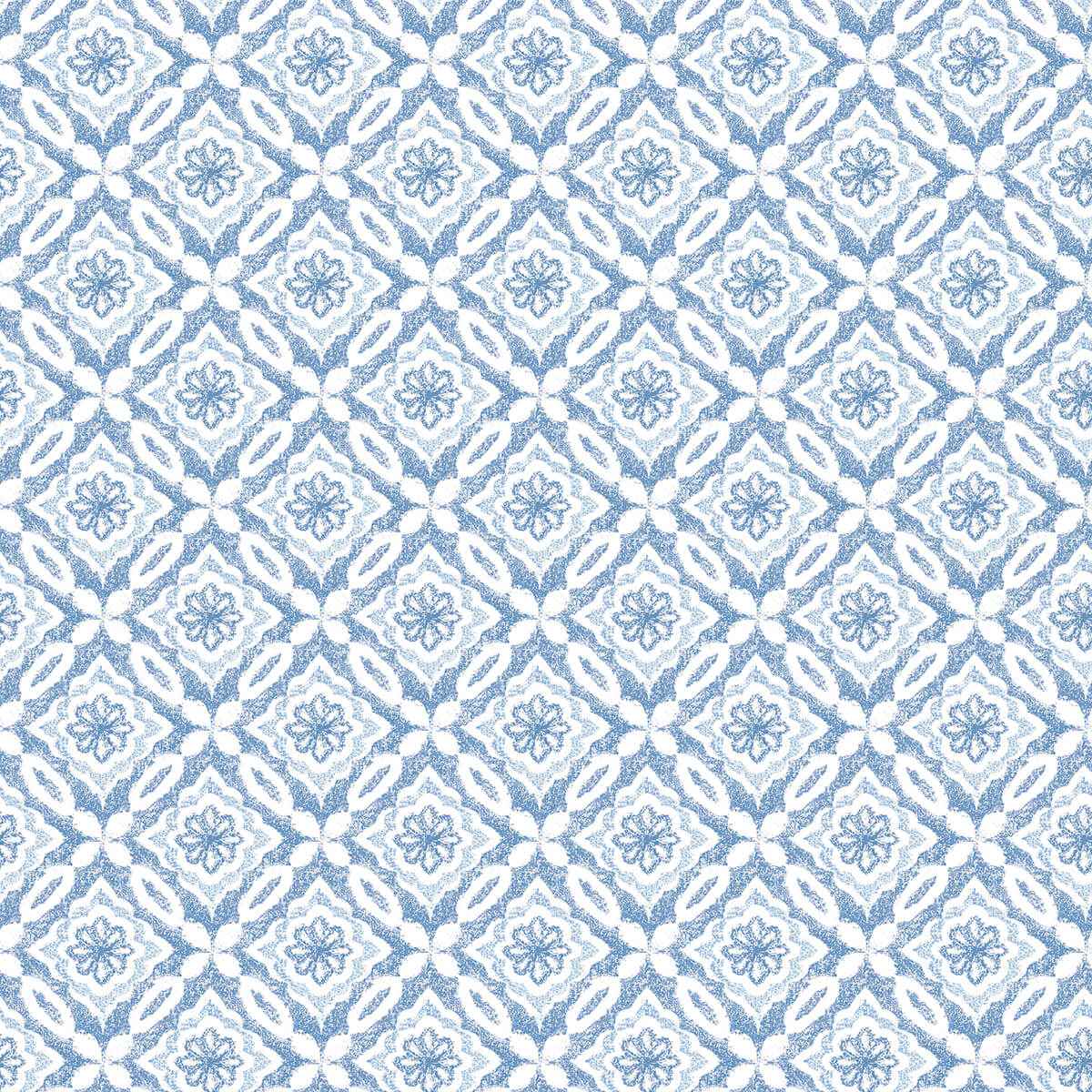 Hugson Blue Quilted Damask Wallpaper - York Wallcoverings - 3122-10702