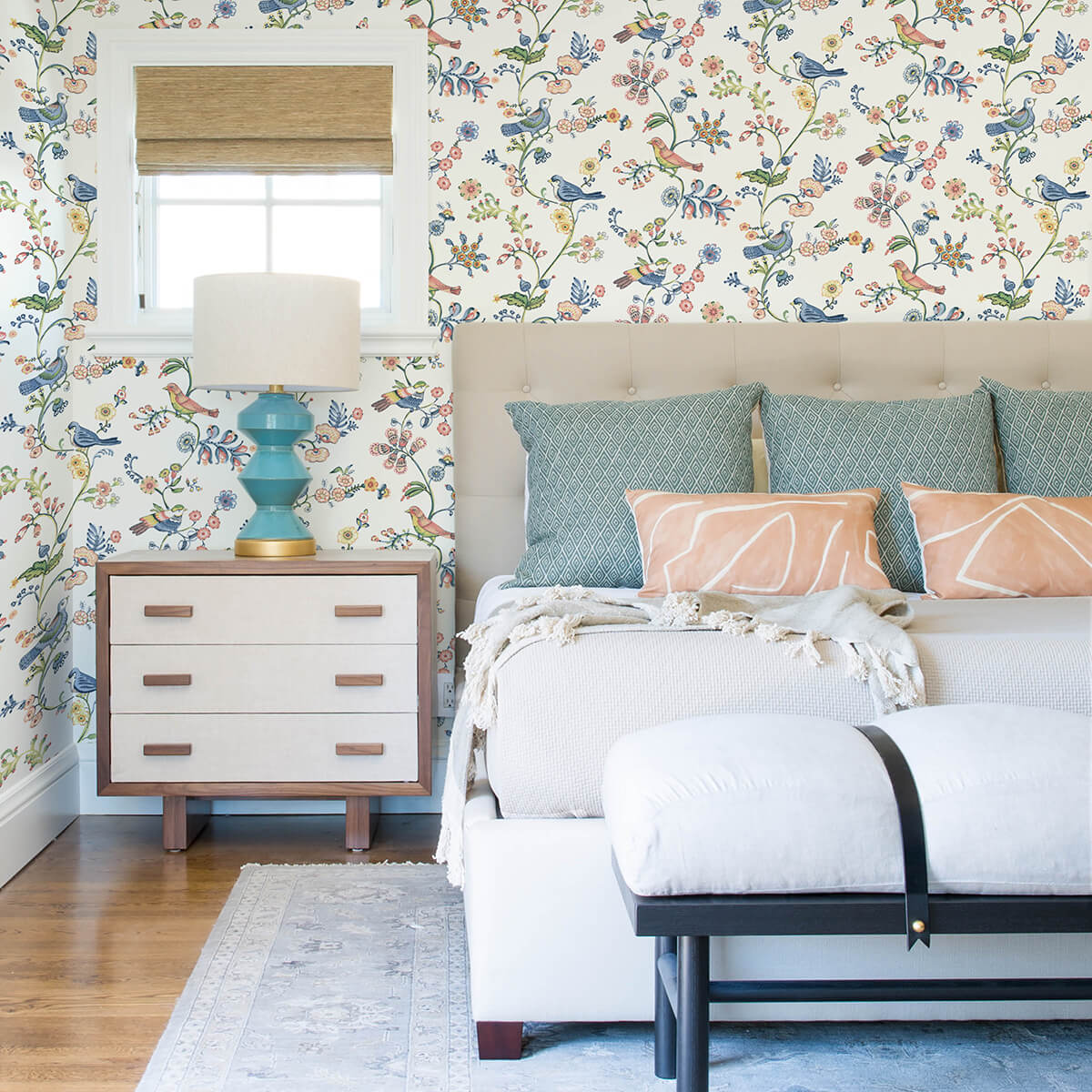 jinjur-multicolor-bird-trail-wallpaper-york-wallcoverings-3122-10801 - York Wallcoverings Papel pintado