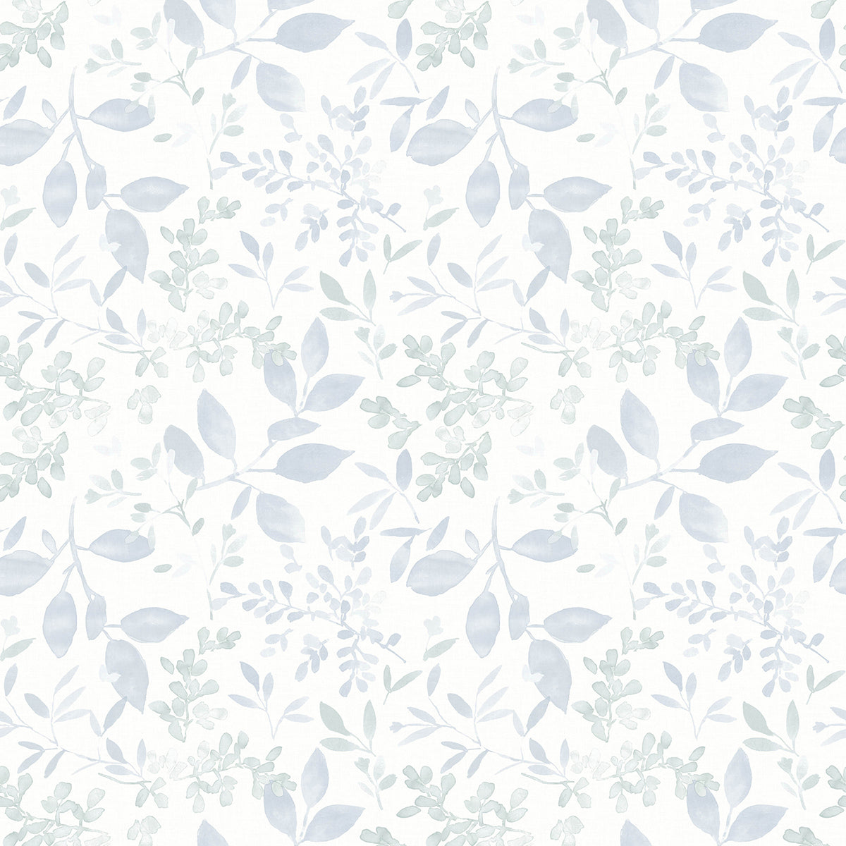 Picture of Tinker Light Blue Woodland Botanical Wallpaper