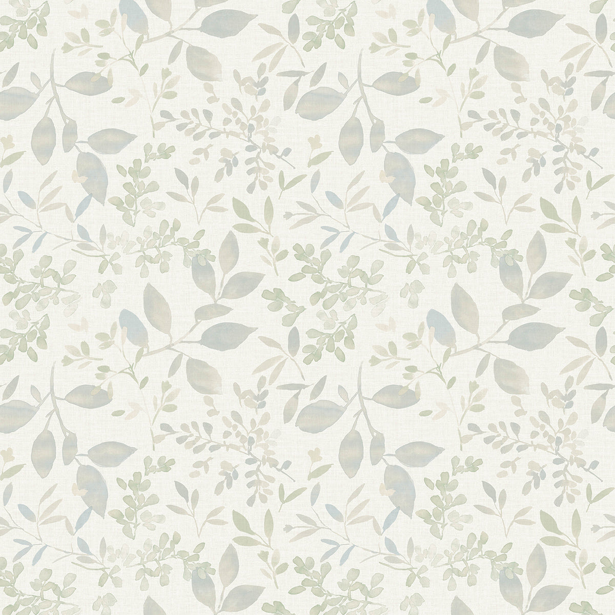 Picture of Tinker Teal Woodland Botanical Wallpaper