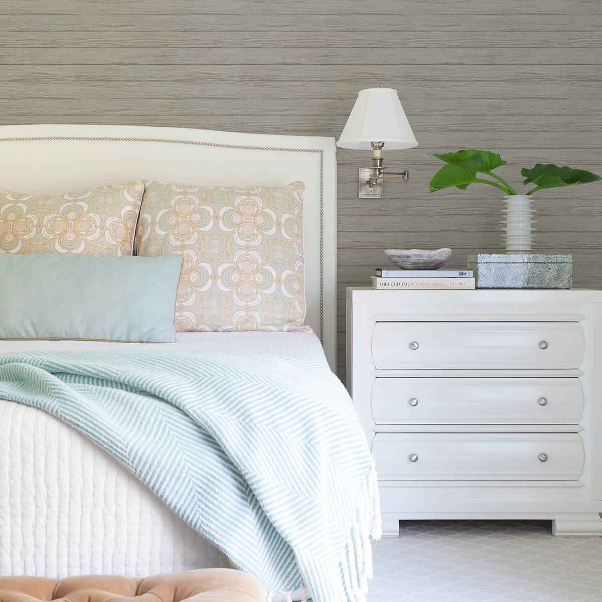 Ozma Light Grey Wood Plank Wallpaper - York Wallcoverings - 3122-11210 - York Wallcoverings Wallpaper