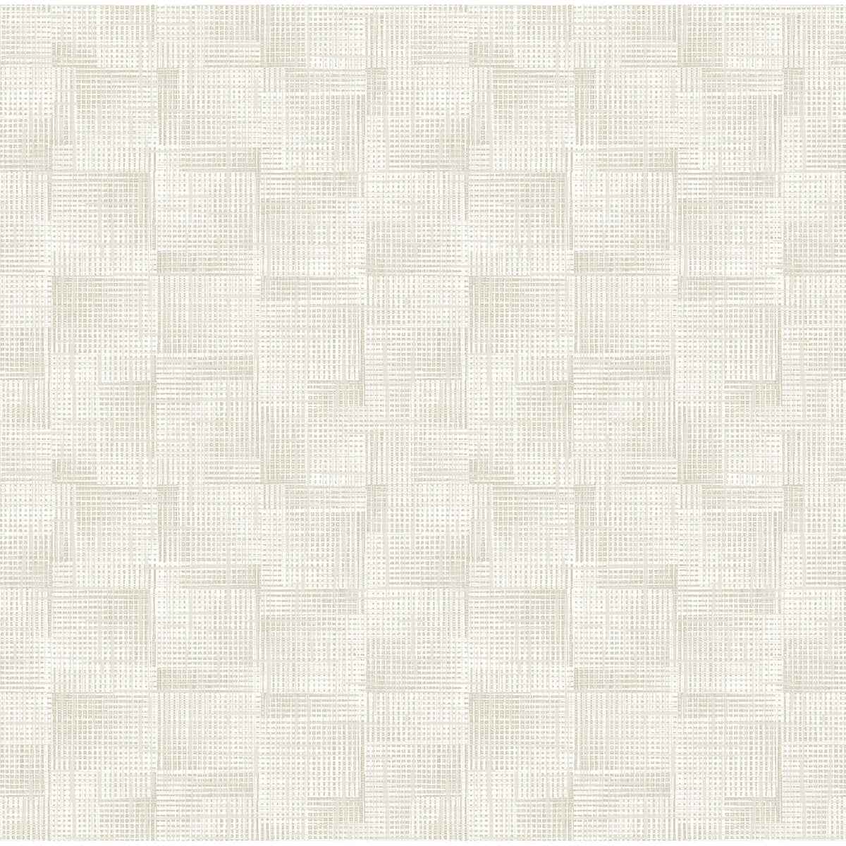 Ting Cream Abstract Woven Wallpaper - York Wallcoverings - 2971-86161