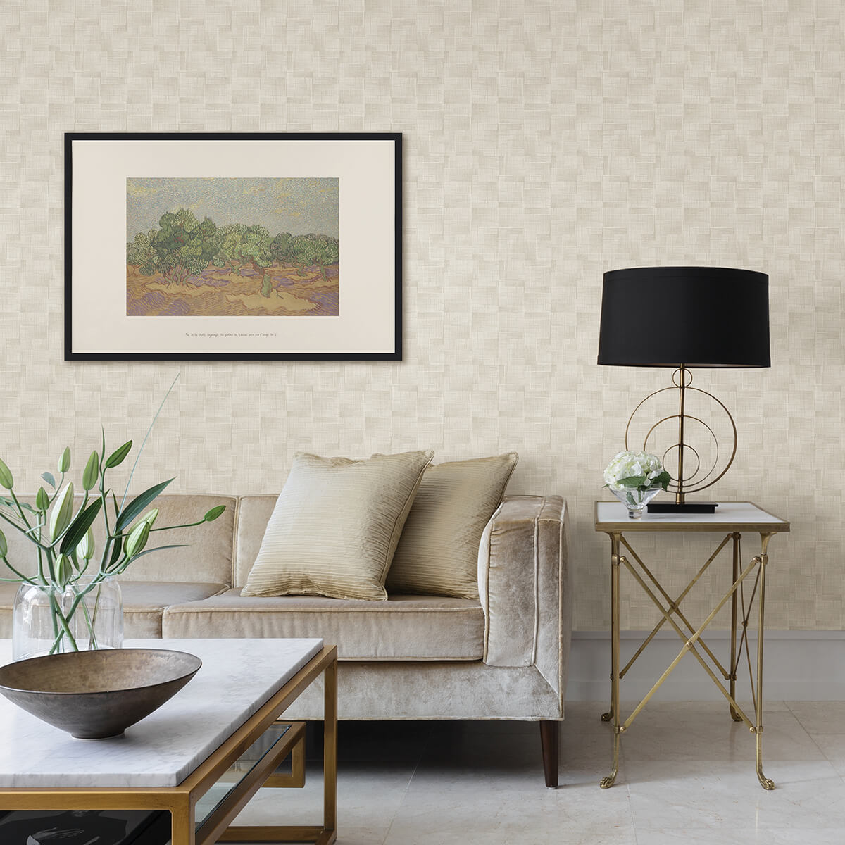ting-cream-abstract-woven-wallpaper-york-wallcoverings-2971-86161 - York Wallcoverings Papel pintado