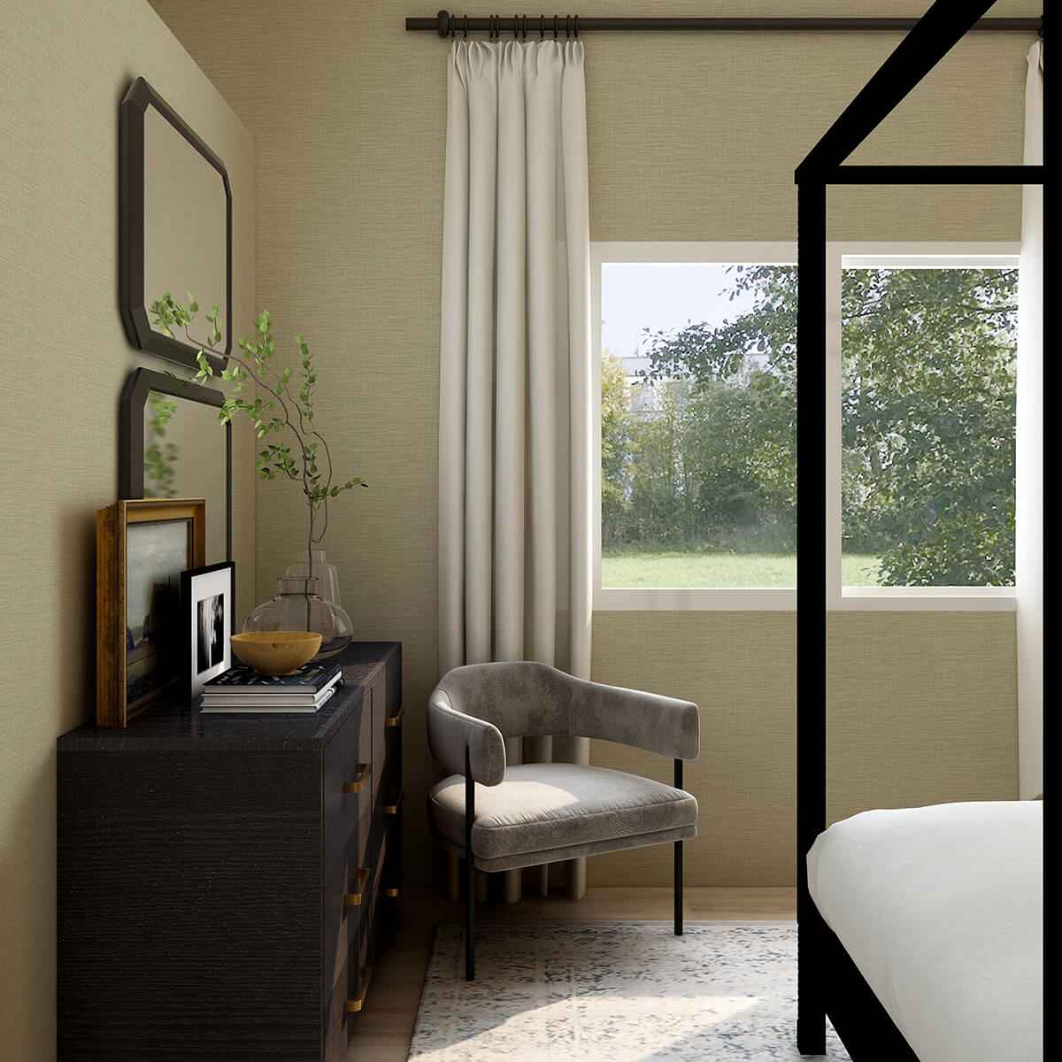 Lela Neutral Faux Linen Wallpaper - York Wallcoverings - 2971-86184 - York Wallcoverings Wallpaper