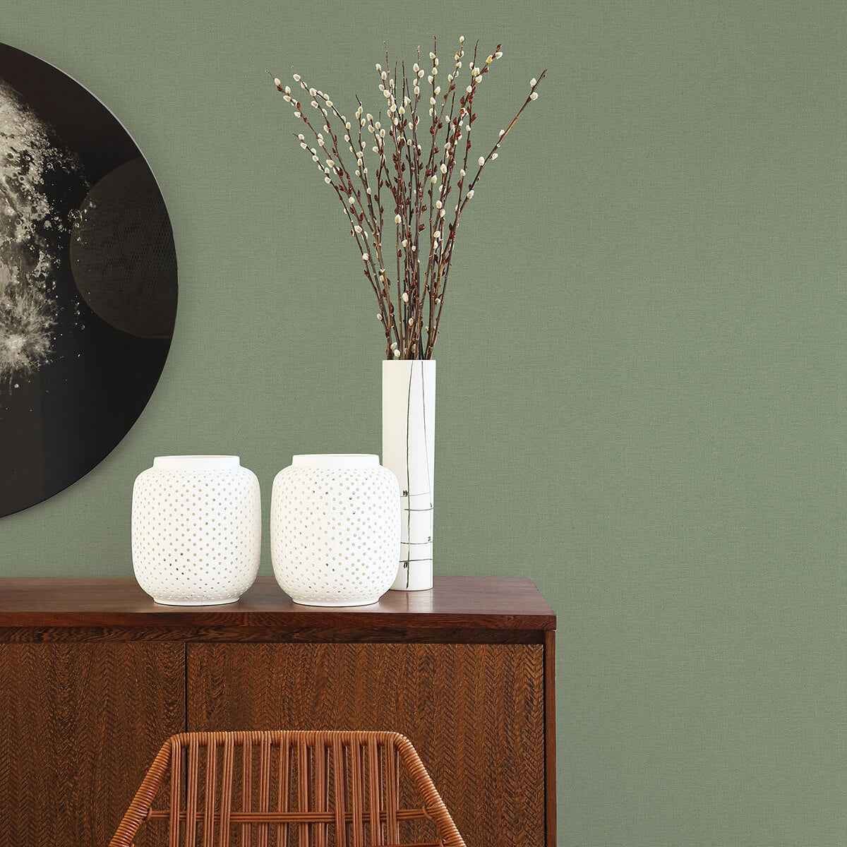 Meade Green Fine Weave Wallpaper - York Wallcoverings - 2971-86313 - York Wallcoverings Wallpaper