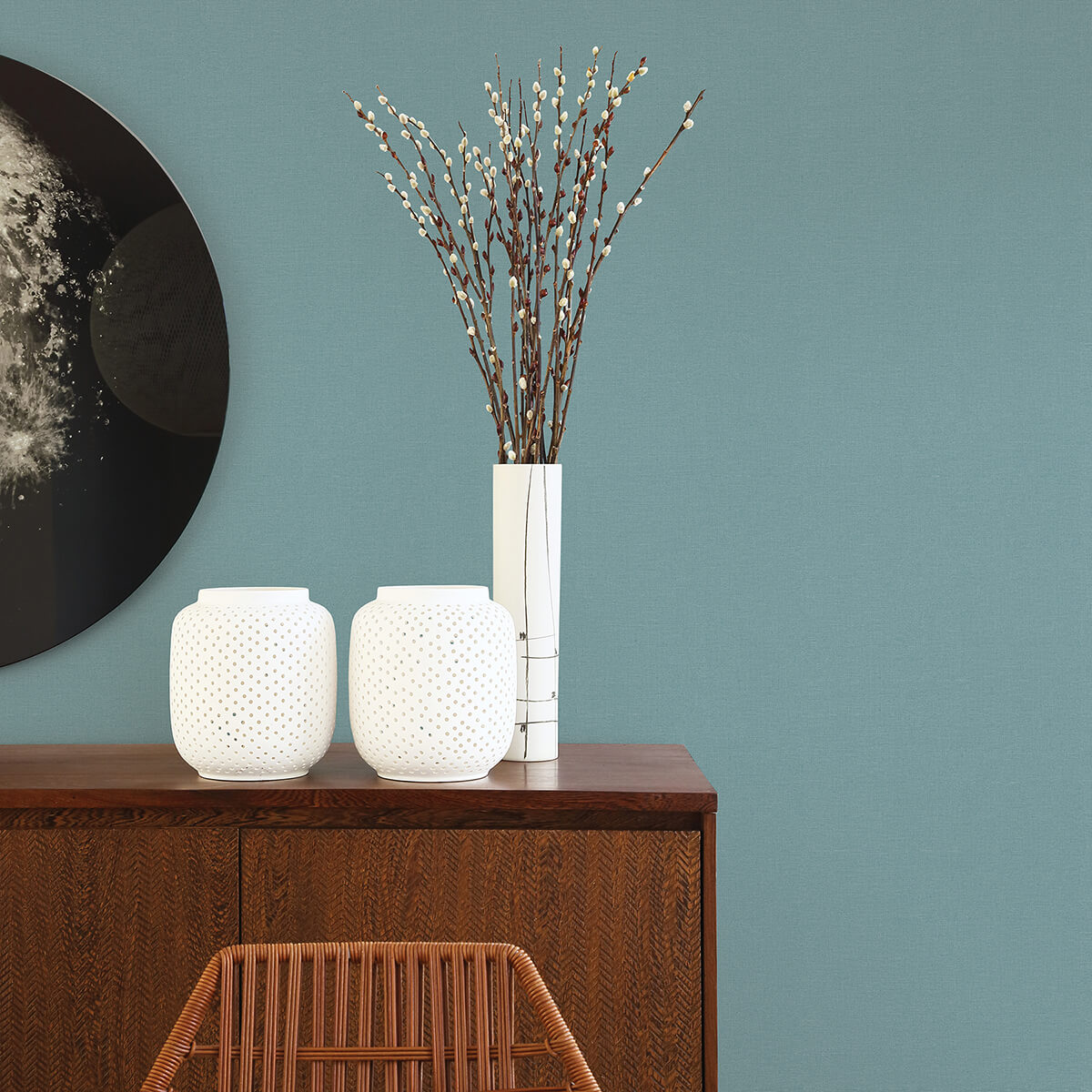meade-teal-fine-weave-wallpaper-york-wallcoverings-2971-86315 - York Wallcoverings Papel pintado