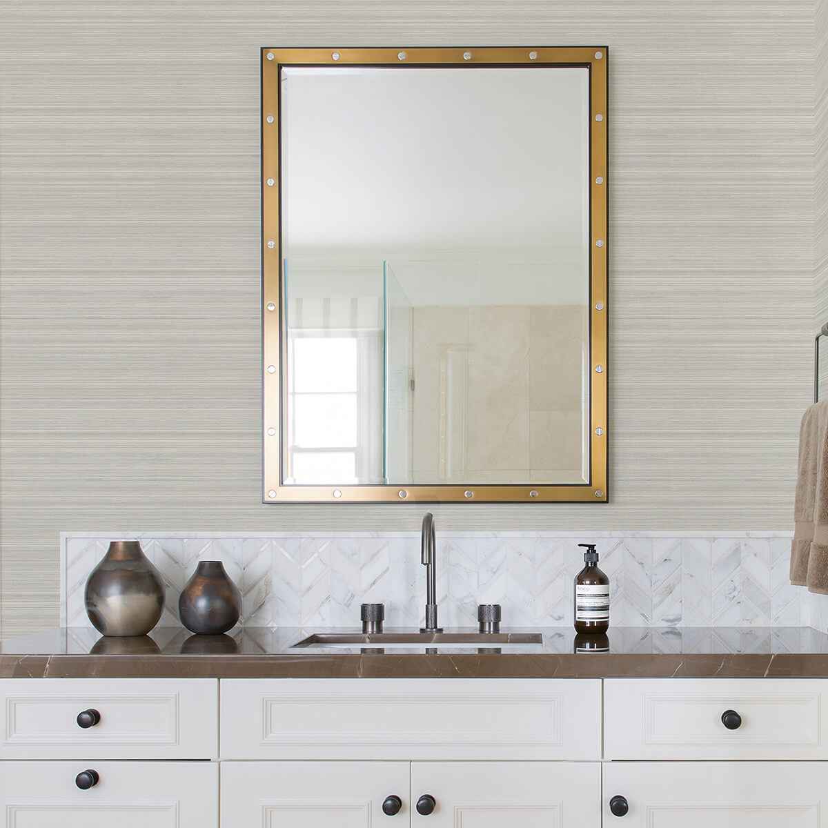 Skyler Light Grey Striped Wallpaper - York Wallcoverings - 2971-86350 - York Wallcoverings Wallpaper