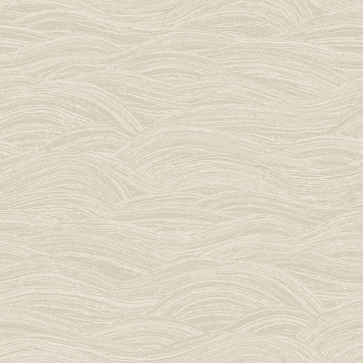 Brewster Wallcovering-Leith Cream Zen Waves Wallpaper