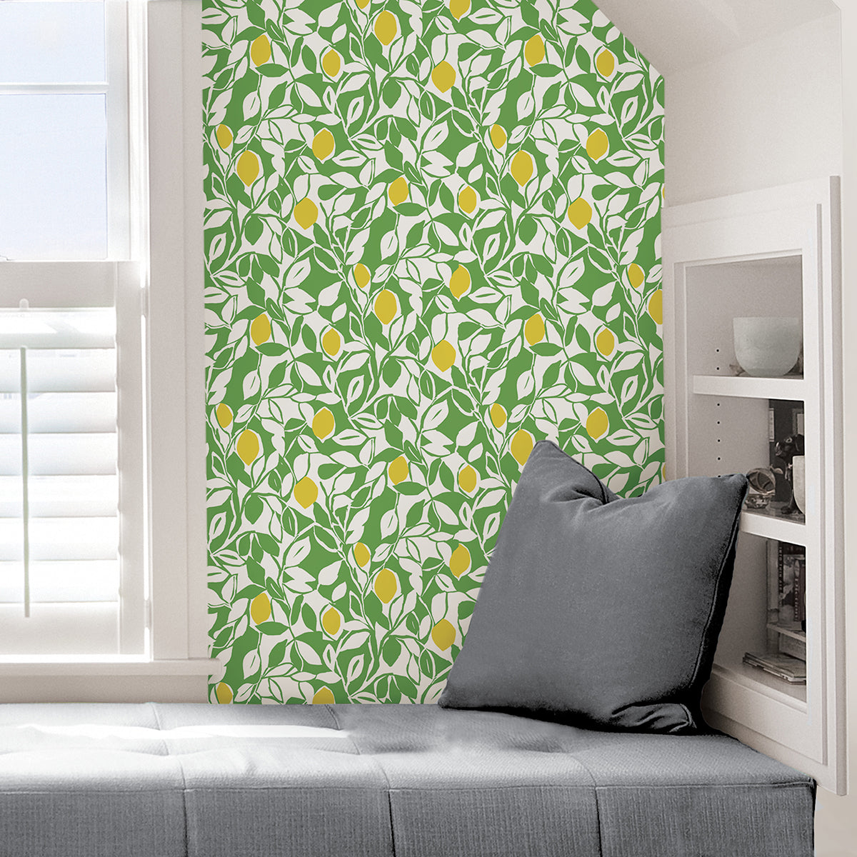 Green Meyer Peel and Stick Wallpaper - Brewster Wallcovering