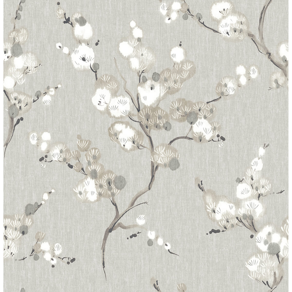 Grey Mirei Peel and Stick Wallpaper - York Wallcoverings - NUS4301 - York Wallcoverings Wallpaper