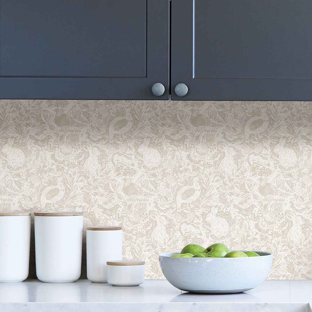 Cream Terrene Peel and Stick Wallpaper - York Wallcoverings - NUS4304 - York Wallcoverings Wallpaper