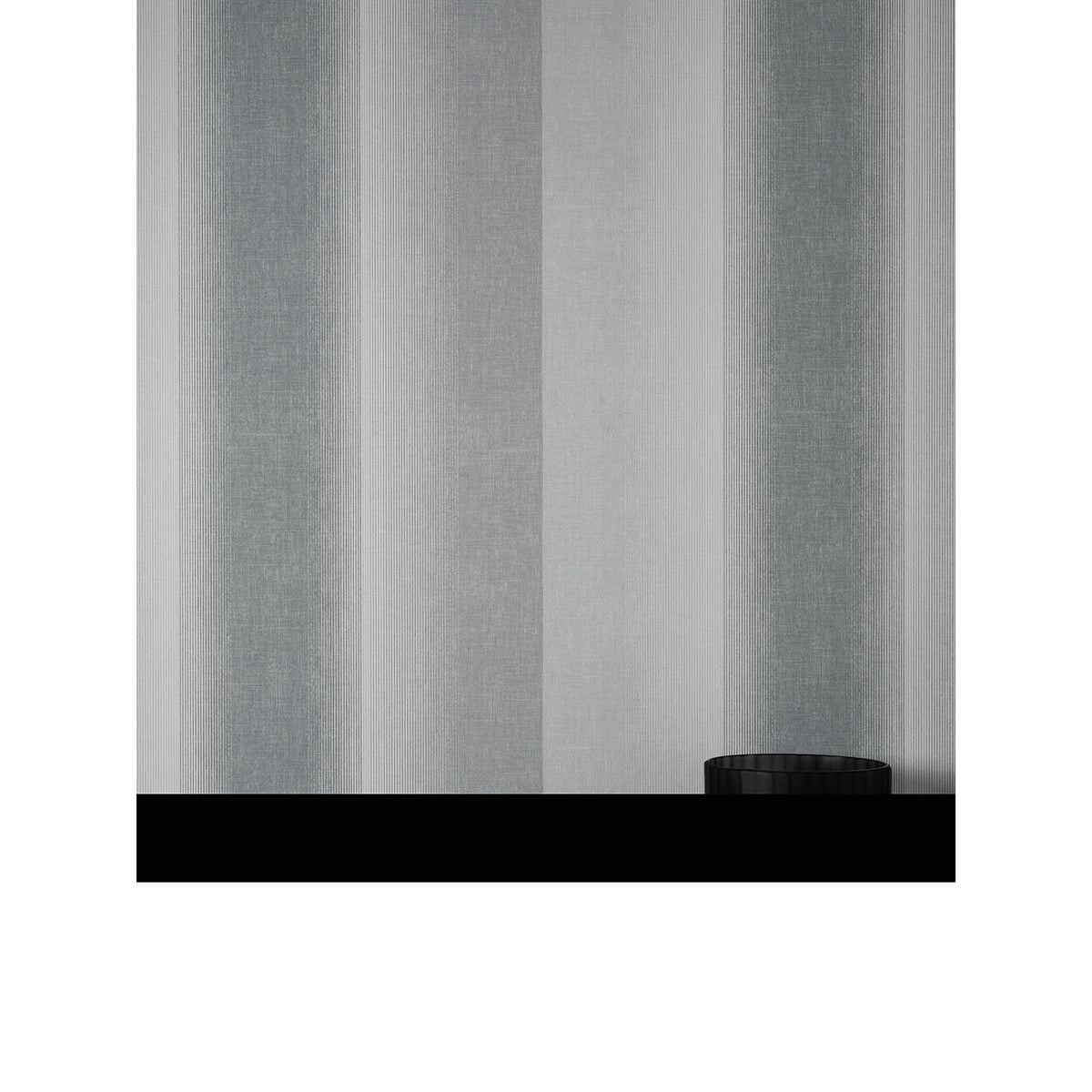 Kirby Charcoal Stripe Wallpaper - York Wallcoverings - M1643 - York Wallcoverings Wallpaper