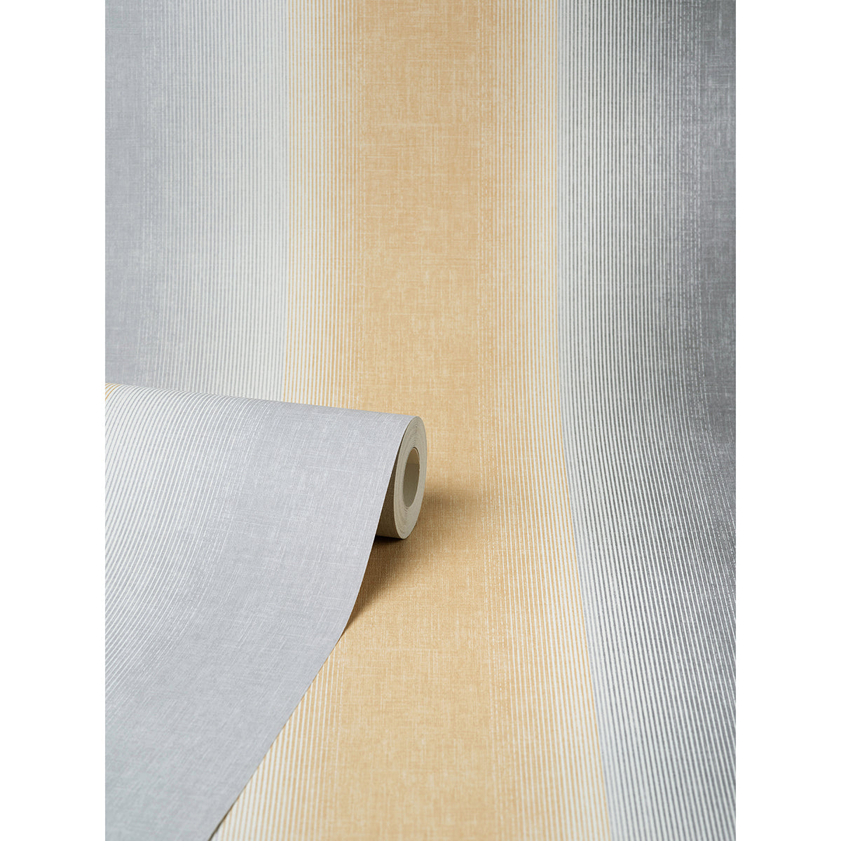 Kirby Mustard Stripe Wallpaper - York Wallcoverings - M1645 - York Wallcoverings Wallpaper