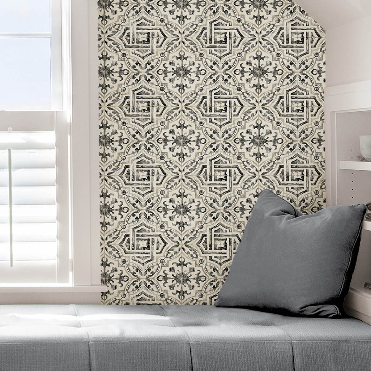 black-landondale-peel-and-stick-wallpaper-york-wallcoverings-nus4397 - York Wallcoverings Wallpaper