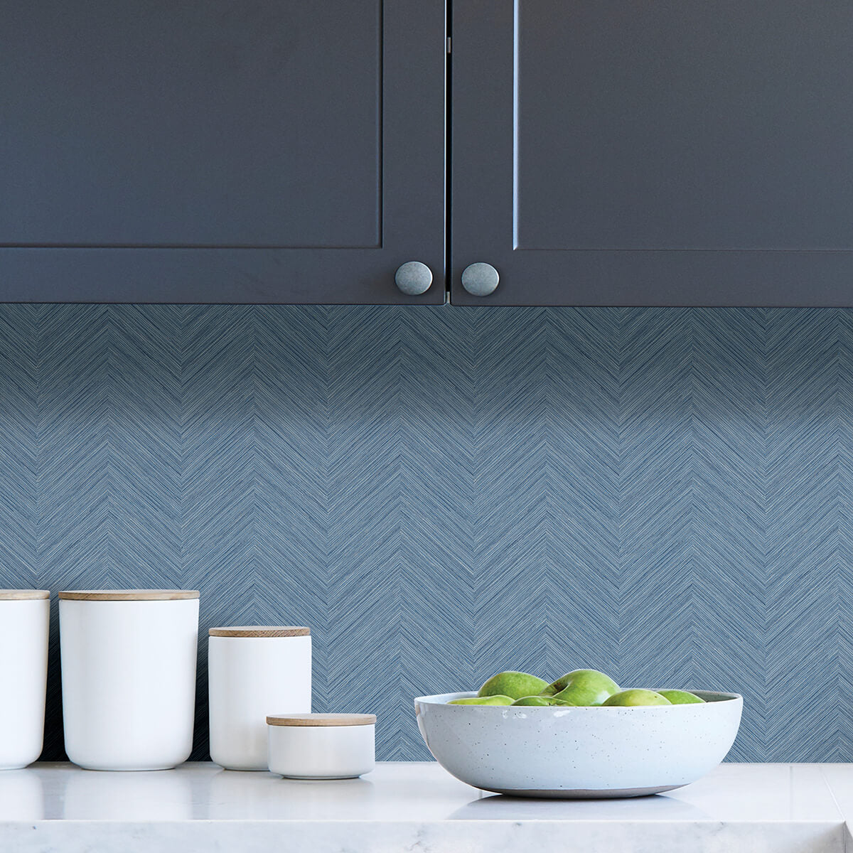 Blue Sampson Peel & Stick Wallpaper - York Wallcoverings - NUS4399 - York Wallcoverings Wallpaper