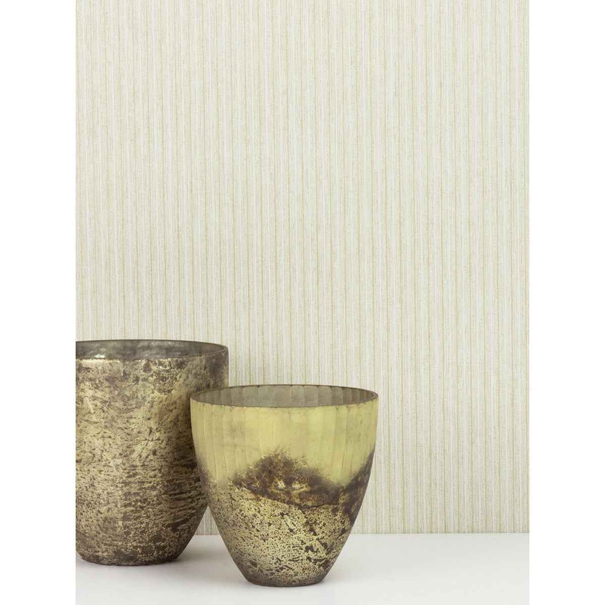 Lily Beige Stripe Wallpaper - York Wallcoverings - 2812-IH18403B - York Wallcoverings Wallpaper