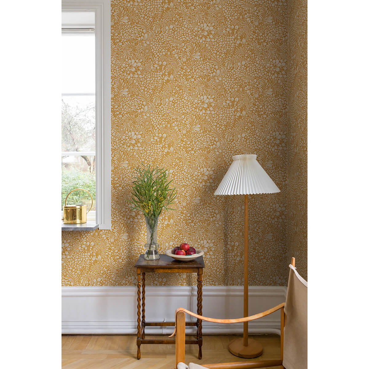 siv-mustard-botanical-wallpaper-york-wallcoverings-2932-65127 - York Wallcoverings Papel pintado