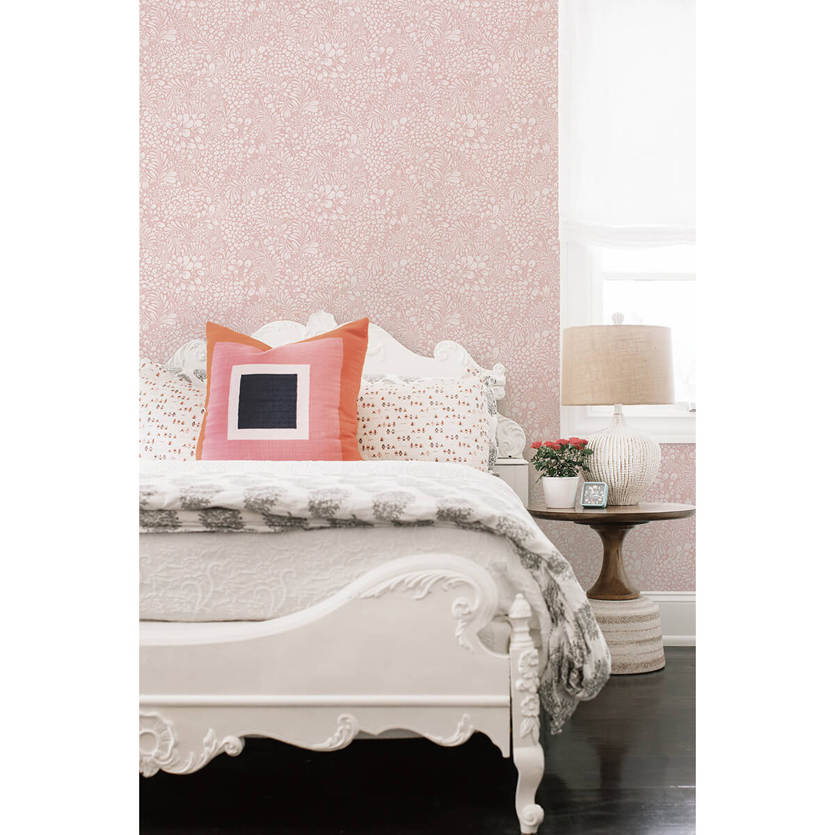 siv-pink-botanical-wallpaper-york-wallcoverings-2932-65134 - York Wallcoverings Papel pintado