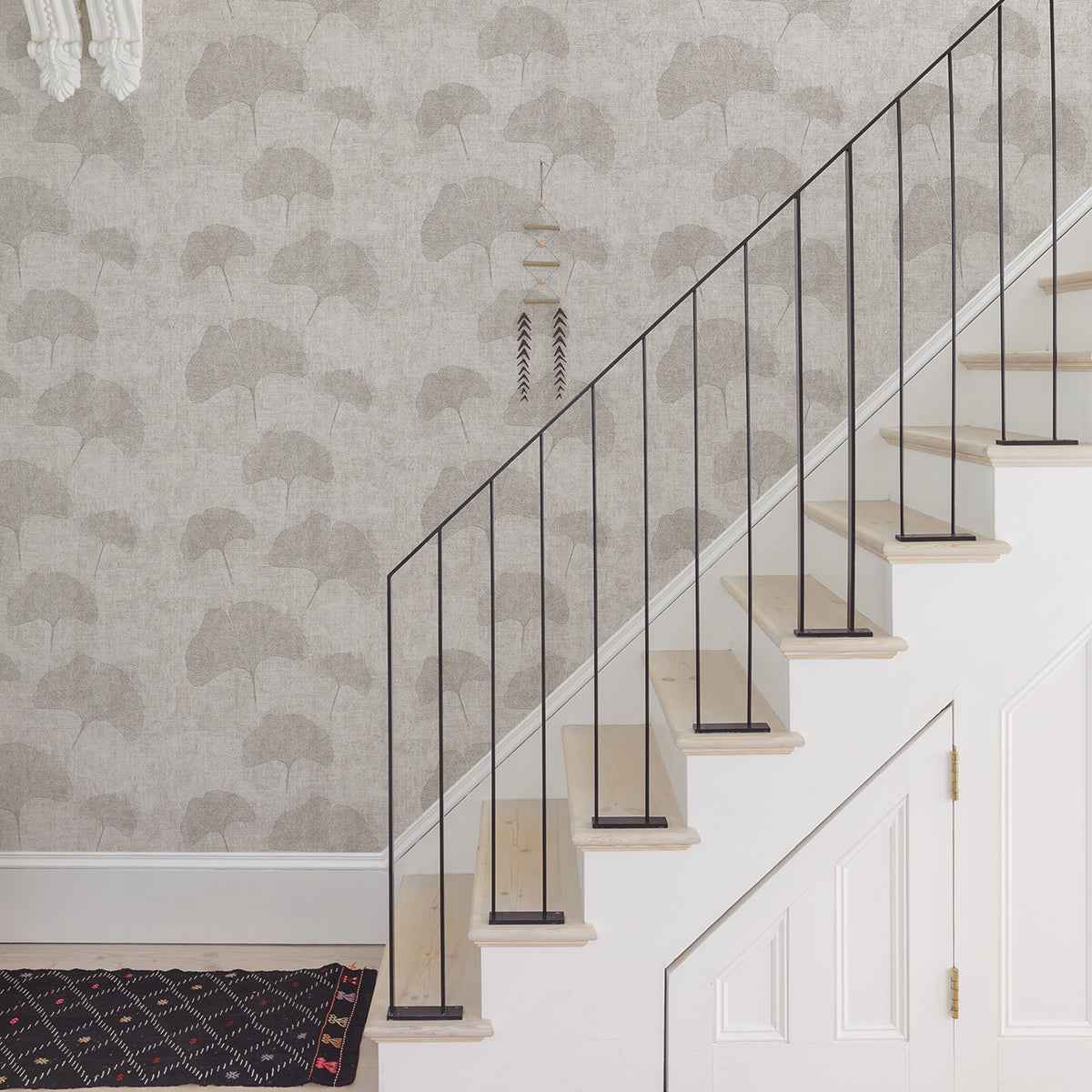 Fairlane Silver Floral Wallpaper - York Wallcoverings - 4044-32265-3 - York Wallcoverings Wallpaper