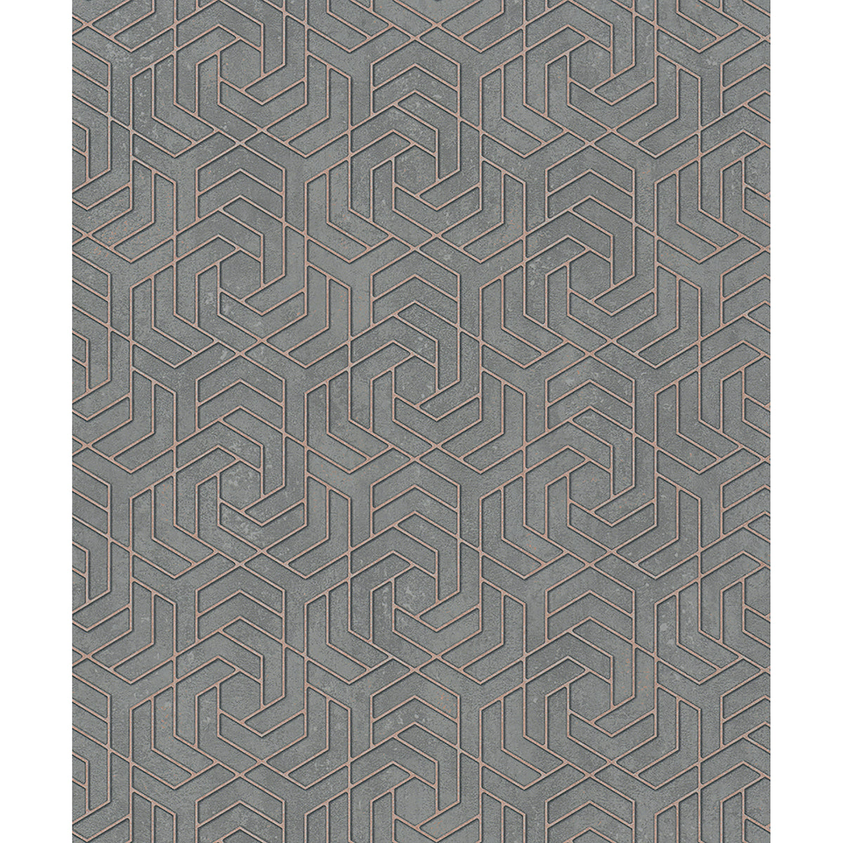 Brewster Wallcovering-Tama Charcoal Geometric Wallpaper